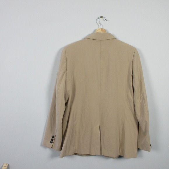 Dynamite Blazer Women L Beige Rayon Blend Relaxed Fit Career Office Casual 646 - Picture 2 of 12